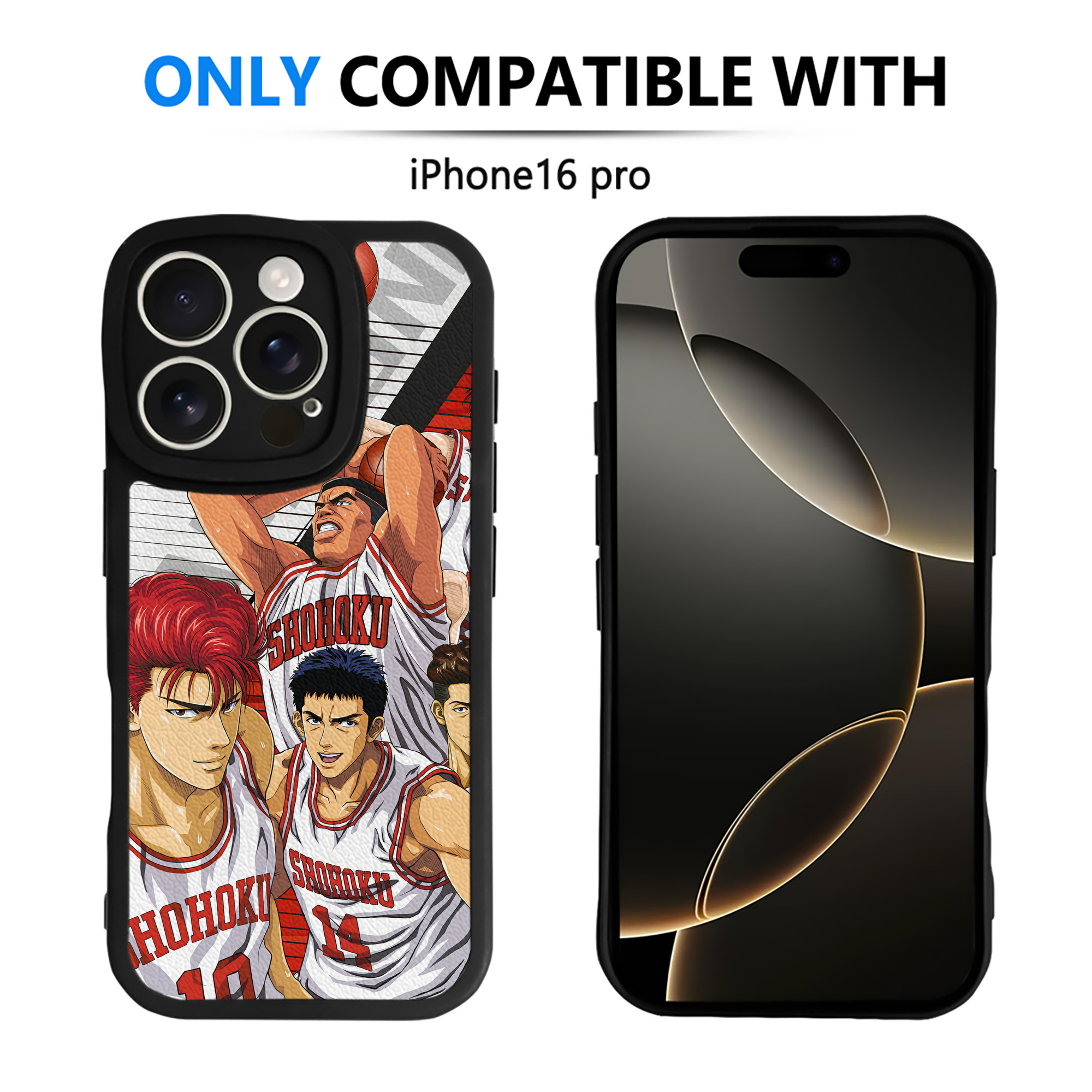 （画像用） SLAM DUNK／スラムダンク 【iPhone 16シリーズ対応】シリコンスマホケース（レザー調） 材質：シリコン